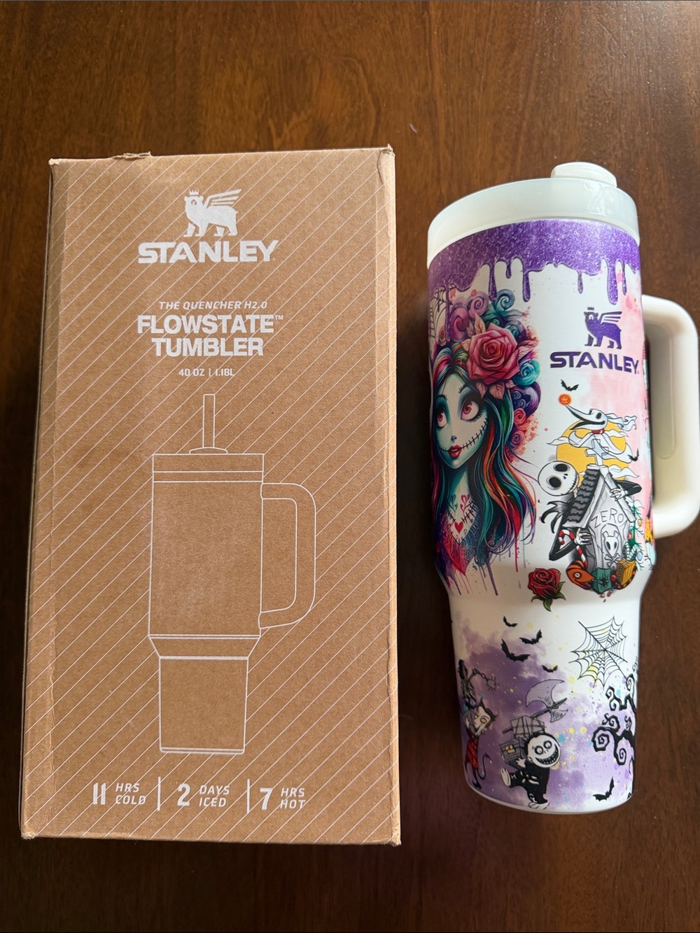 Stanley Halloween Tumbler. 40 oz. Glows in the Dark. New in Box with Straw.